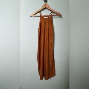 Christy Dawn‎ Orange Floral Print Dress Sunflower Print Size XS